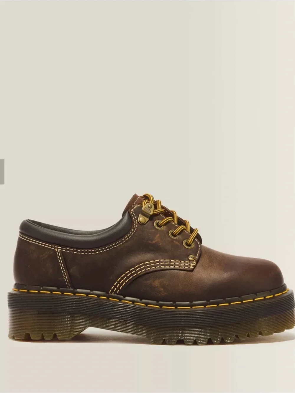 8053 ARC CRAZY HORSE LEATHER PLATFORM CASUAL SHOES
